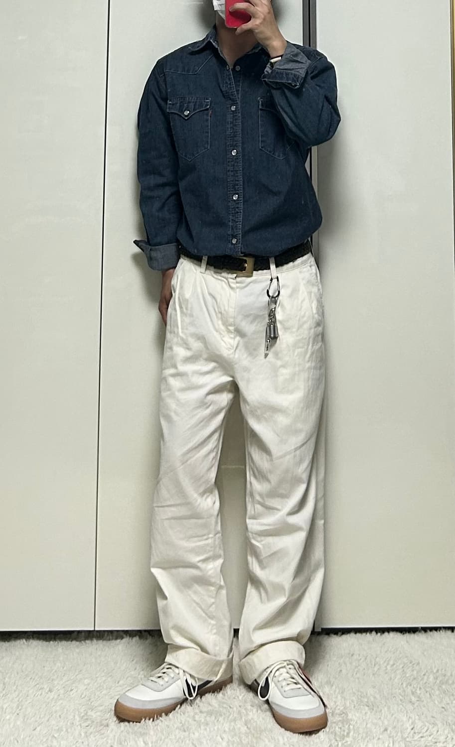 리바이스 데님 웨스턴 셔츠 (S) 상품이미지7