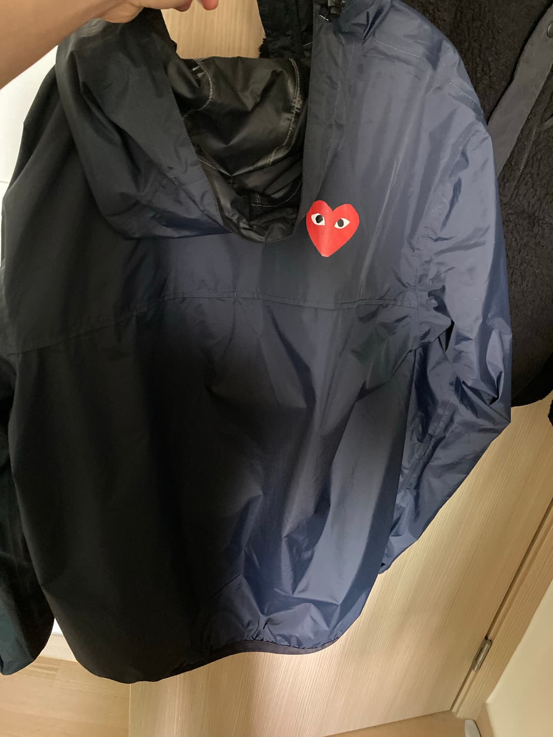 꼼데가르송X까웨이 레인자켓 네이비 XL 상품이미지4