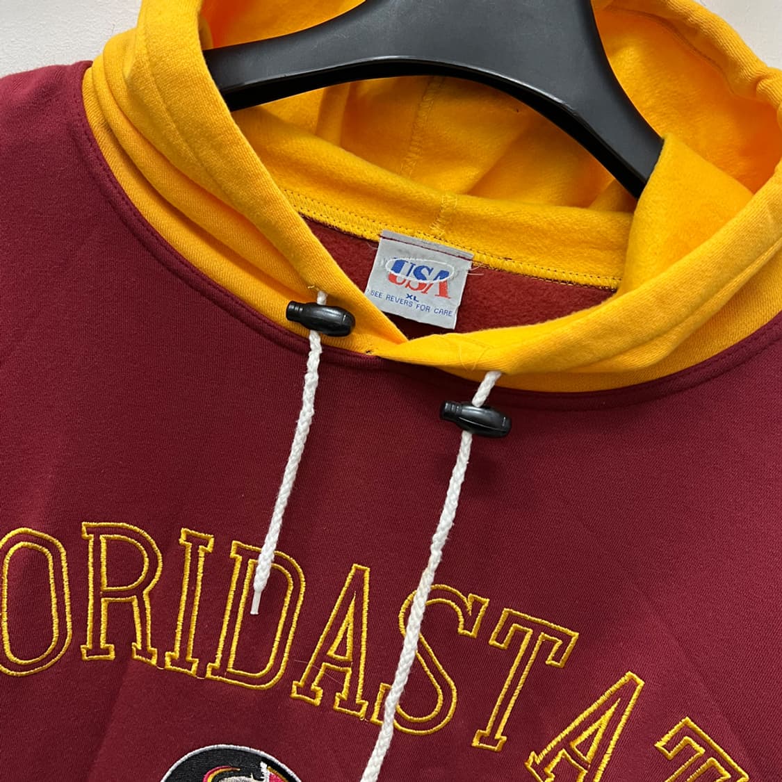 90s USA 플로리다 스테이트 세미놀스 빈티지 후드티 XL 상품이미지3