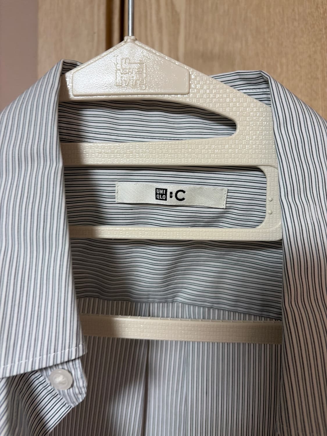 유니클로 C 브로드클로스오버사이즈셔츠 그린 M 상품이미지4