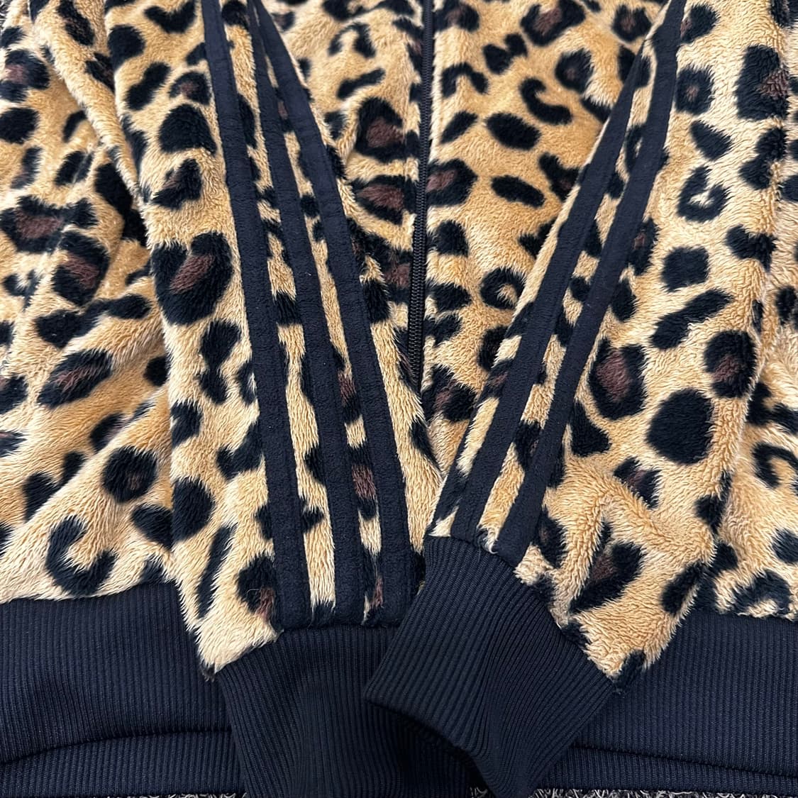 아디다스 파이어버드 레오파드 호피 후드 집업 85(XS) 상품이미지5