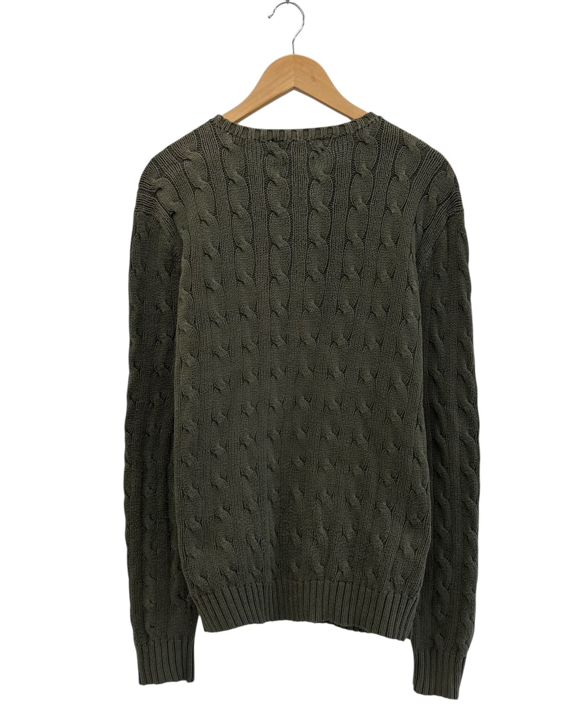 00s 폴로 피마코튼 니트 카키 (L) 상품이미지8