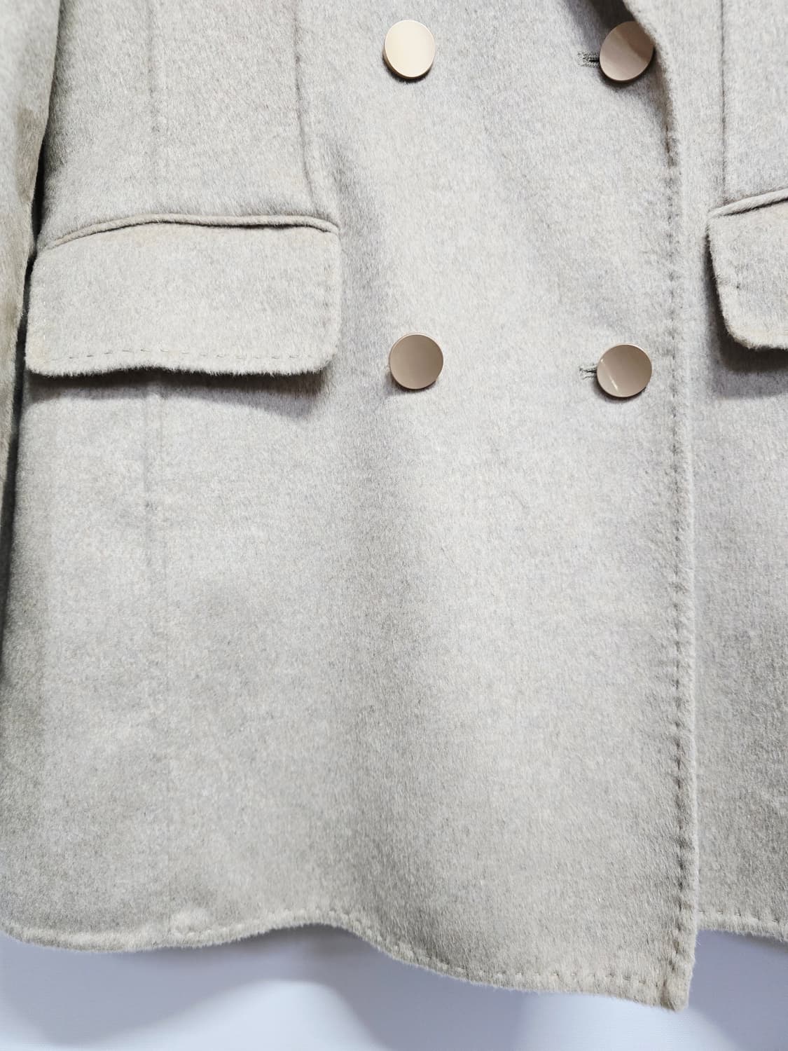 K_daba 핸드메이드 울코트 아이보리 자켓 상품이미지3