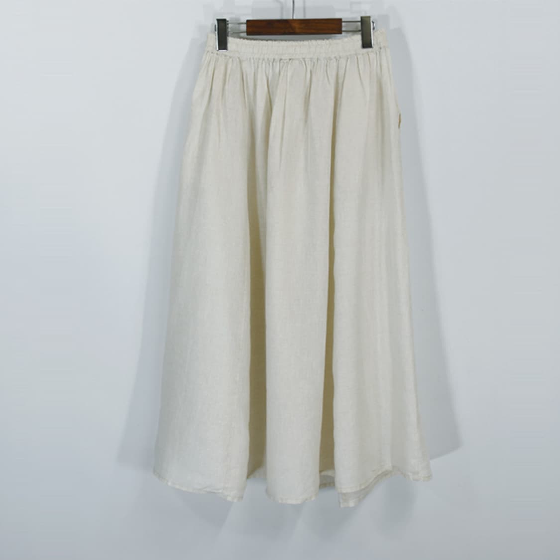 muji 린넨밴딩스커트 상품이미지2