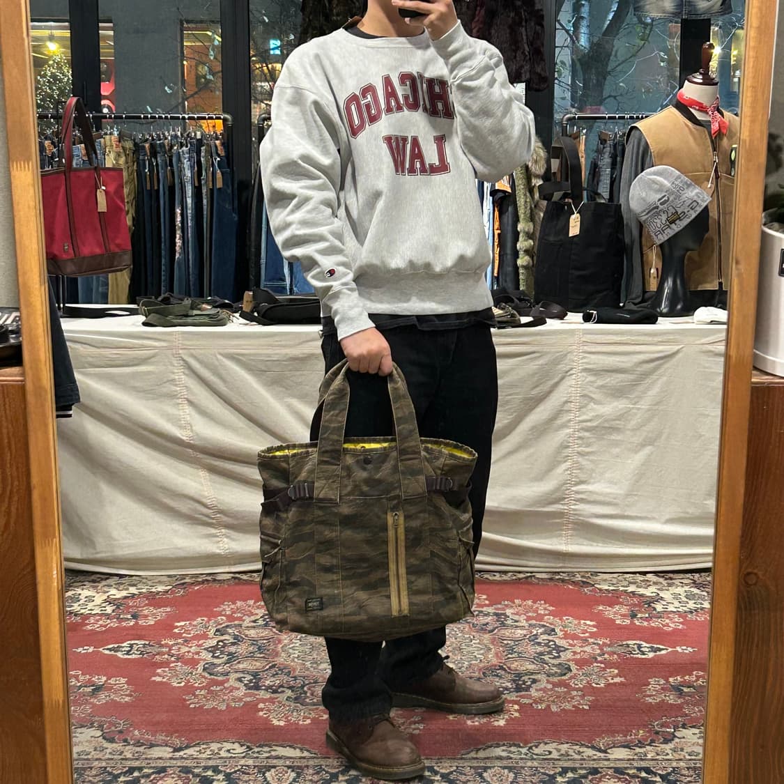 요시다 포터 타이거 카모 토트백 숄더백 70주년 한정판 상품이미지9