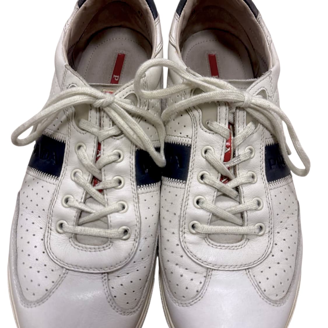 프라다 스포츠 아카이브 레더 펀칭 스니커즈 상품이미지2