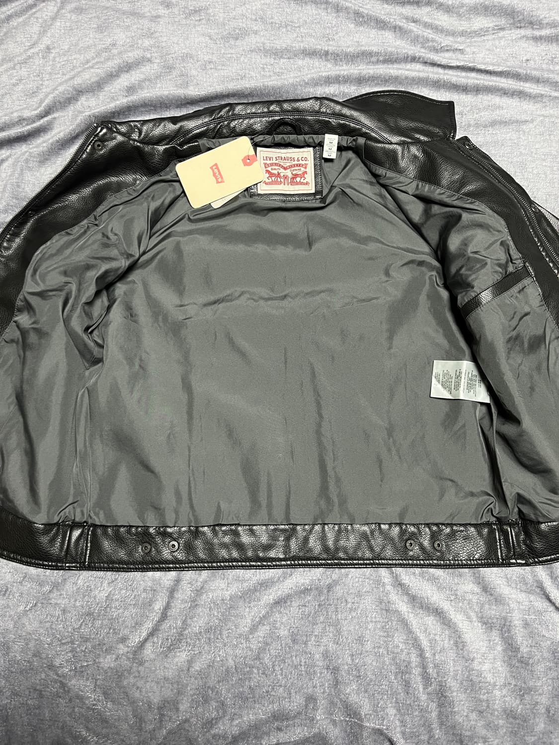 [M] 리바이스 레더 트러커 자켓 새상품 상품이미지8