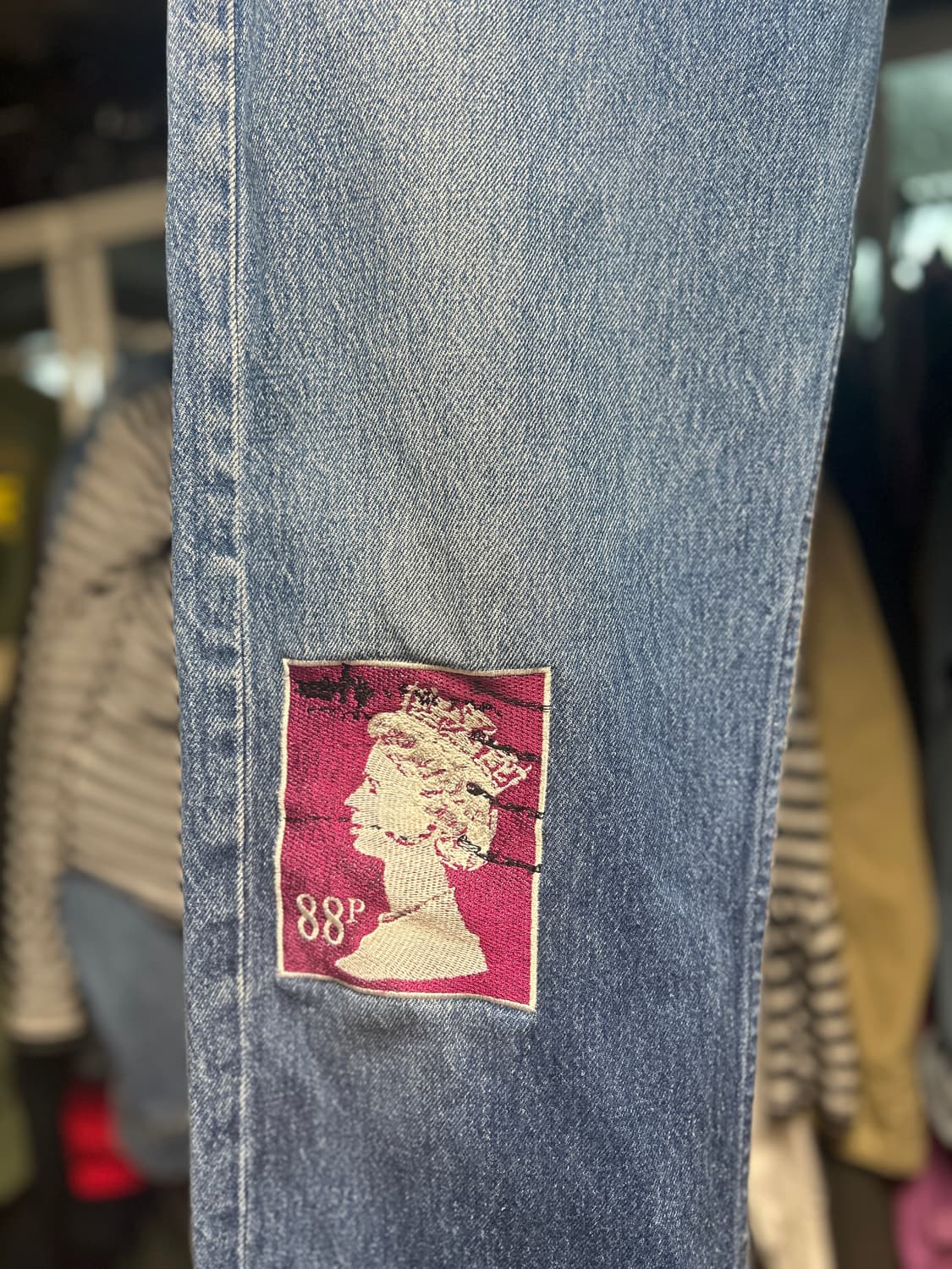 칠드런오브더 디스코댄스 초상화 패치 자수 데님 2 상품이미지2