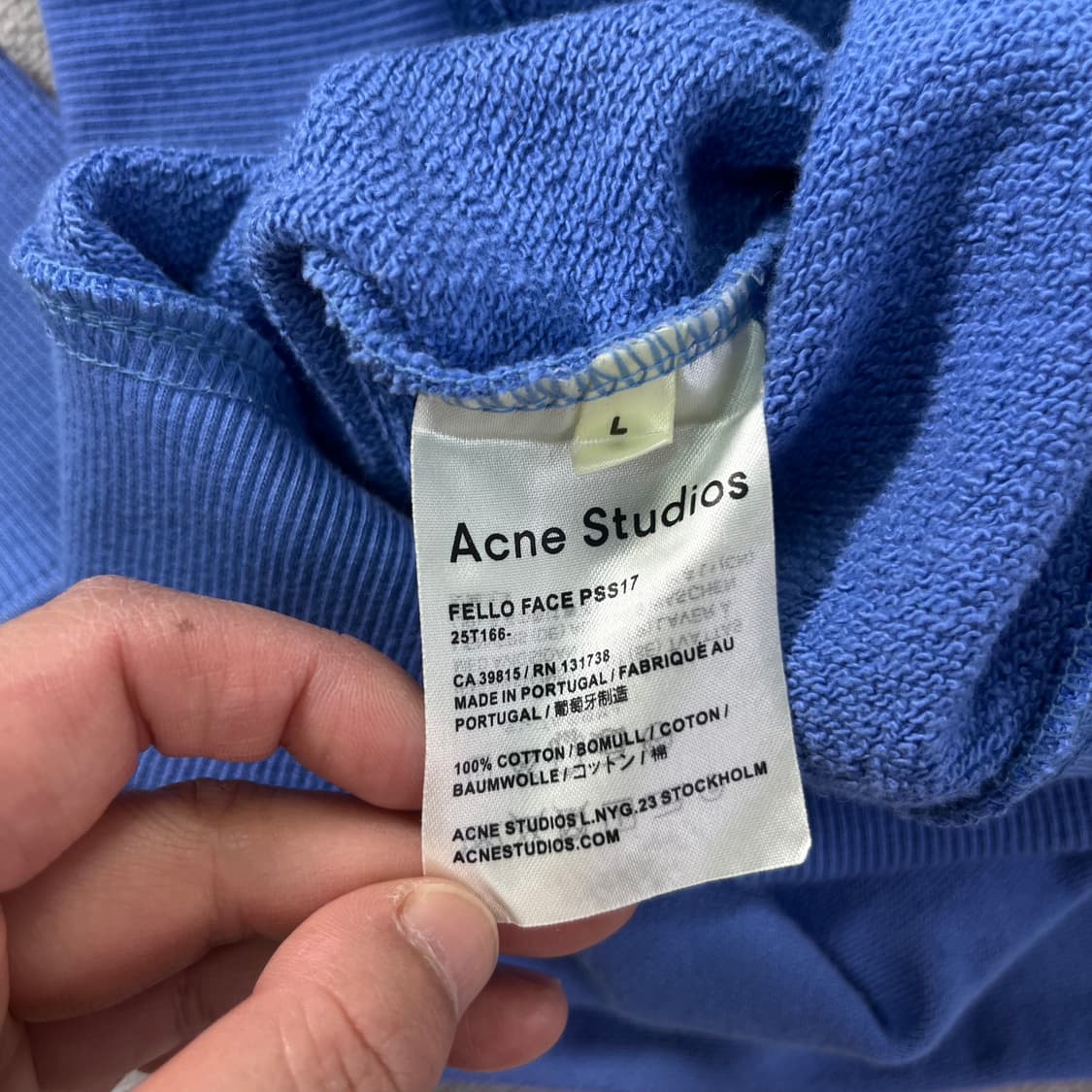 100 아크네스튜디오 페이스로고 맨투맨 상품이미지4