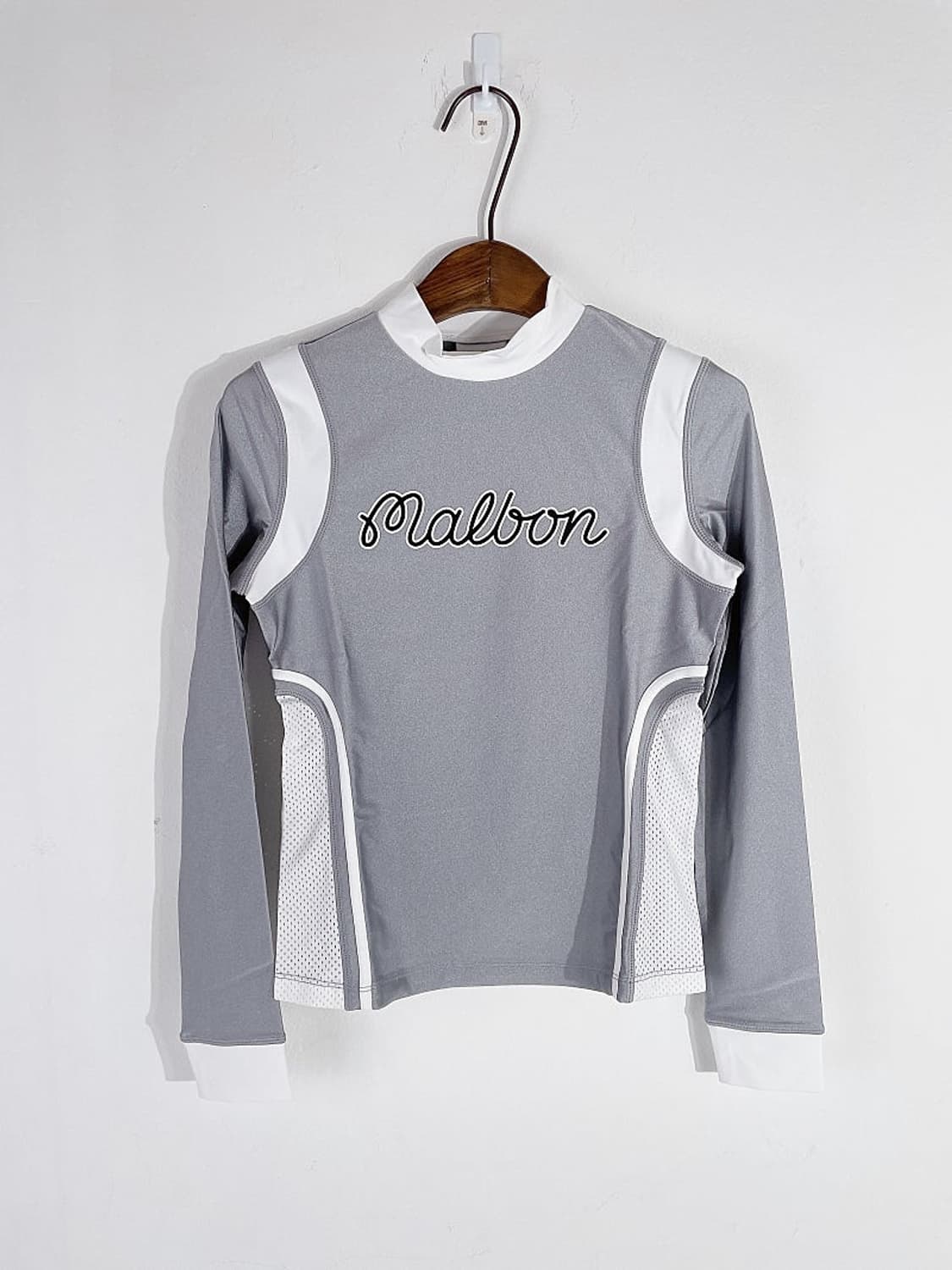 (정품/새상품) 말본 여성 그레이 치어리딩 모크넥 티셔츠 상품이미지1