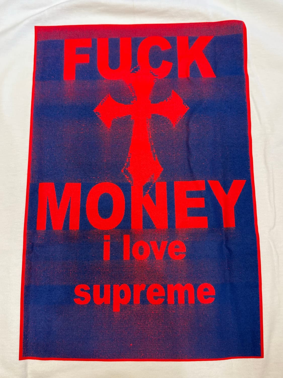 [L] 슈프림 퍽 머니 티셔츠 화이트 - 24FW 상품이미지6