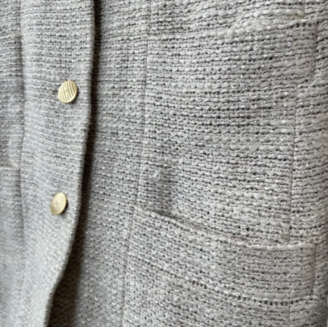 샤넬 CHANEL 02P 클래식 트위드 롱 재킷 38 상품이미지8