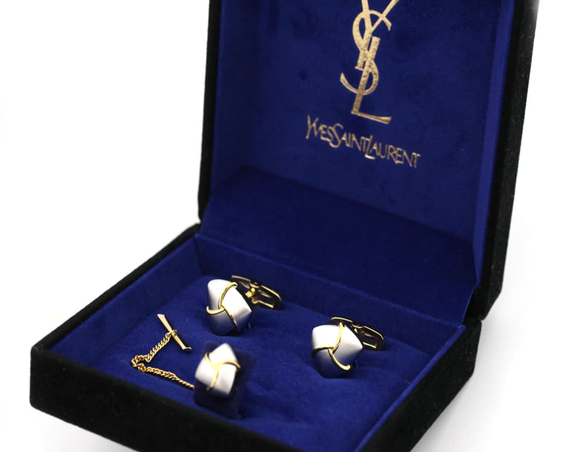 입생로랑 A+등급 남자 명품 커프스 뱃지 핀 포인트 상품이미지1