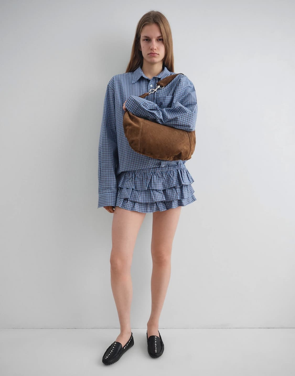 [M] 기마구아스 Jeremy 체크 셔츠 블루 상품이미지2