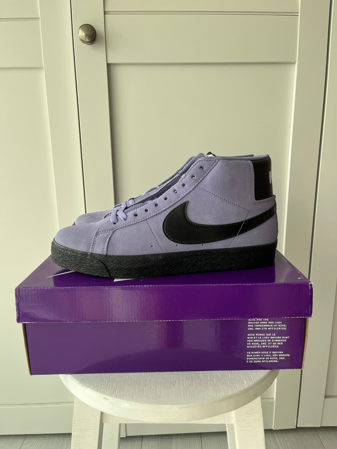 나이키 블레이저 미드 퍼플 US11 새상품 상품이미지1