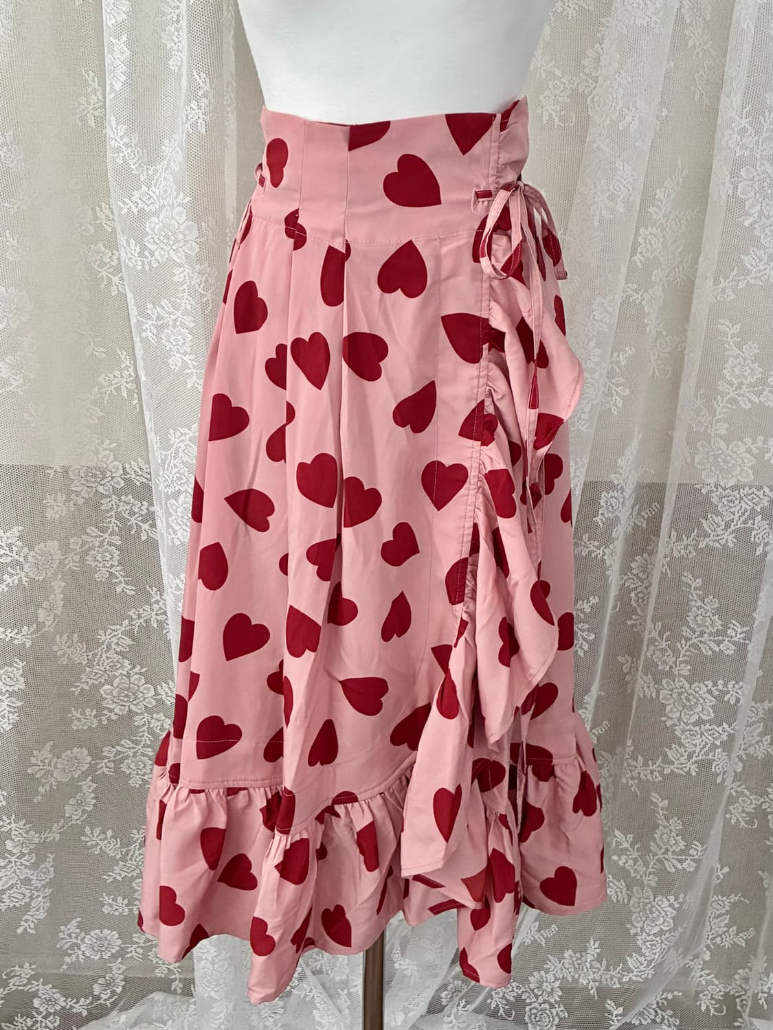 F) LMML 스튜디오 러버스 프릴 랩스커트 핑크 상품이미지2