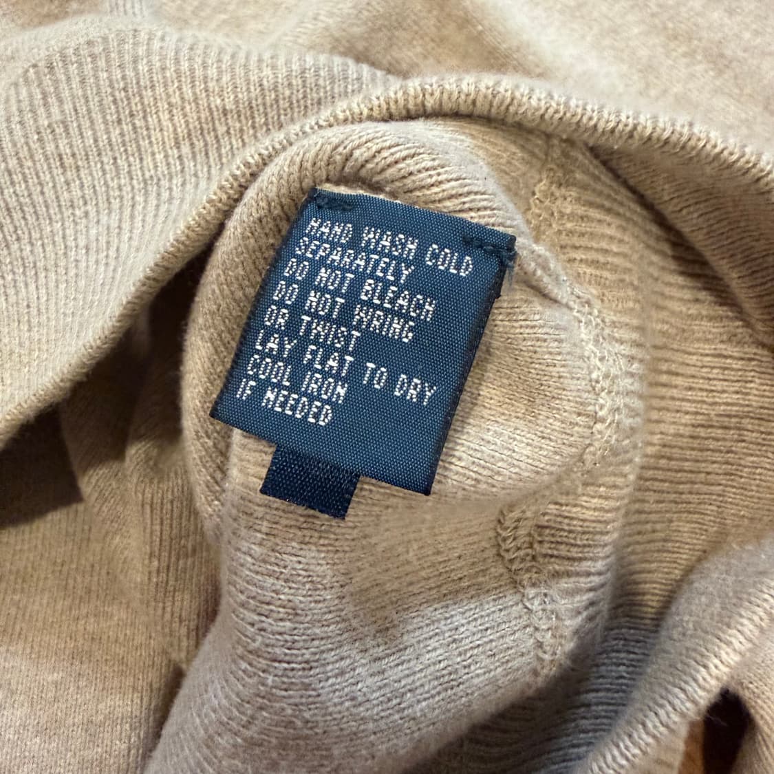 폴로 랄프로렌 오트밀 버건디 미니 포니 코튼 니트  상품이미지3