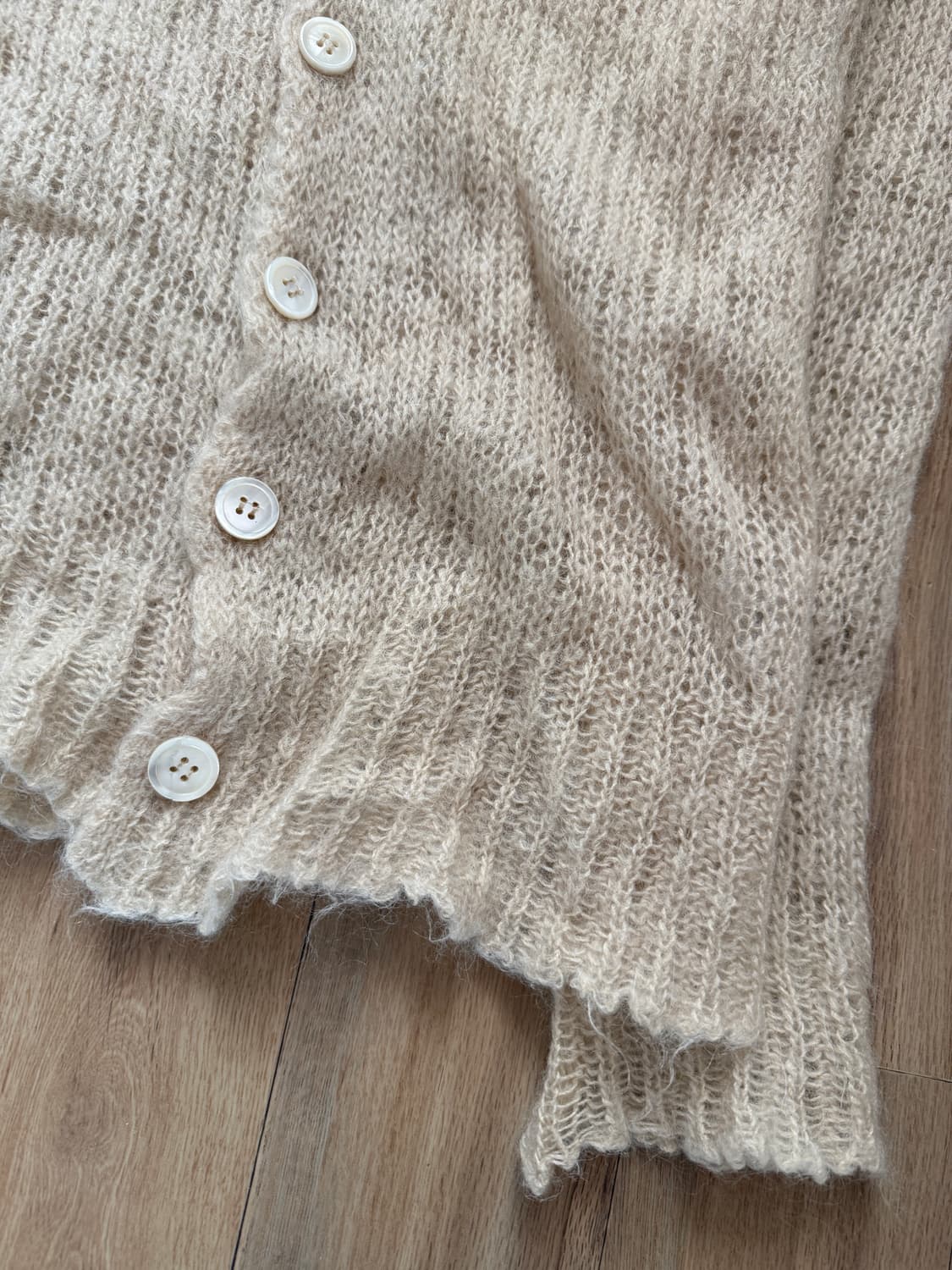 주카 모헤어 니트 가디건  상품이미지5