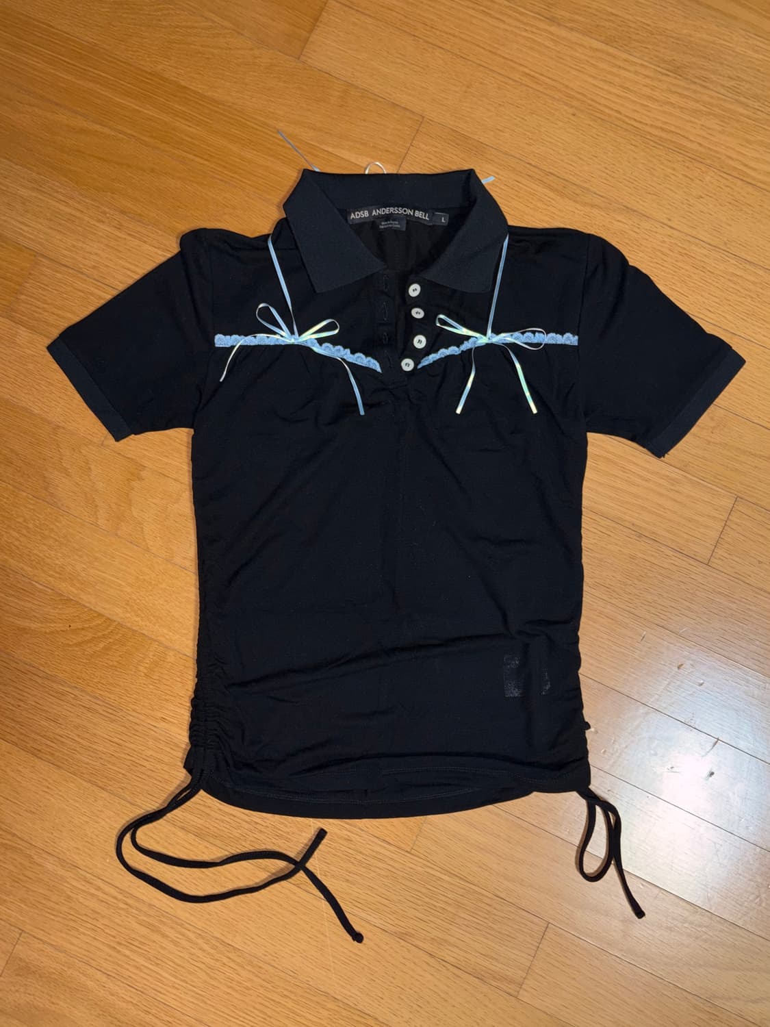 앤더슨벨 홀터 스트링 피케 폴로 셔츠 상품이미지3