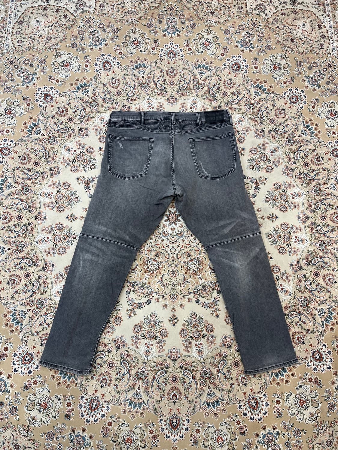 폴로 바이커 흑청 데님 팬츠 바지 상품이미지6