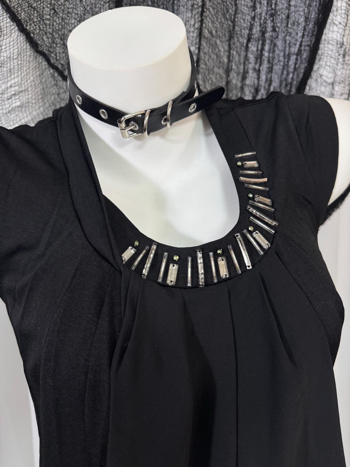 black detail sleeveless 상품이미지3