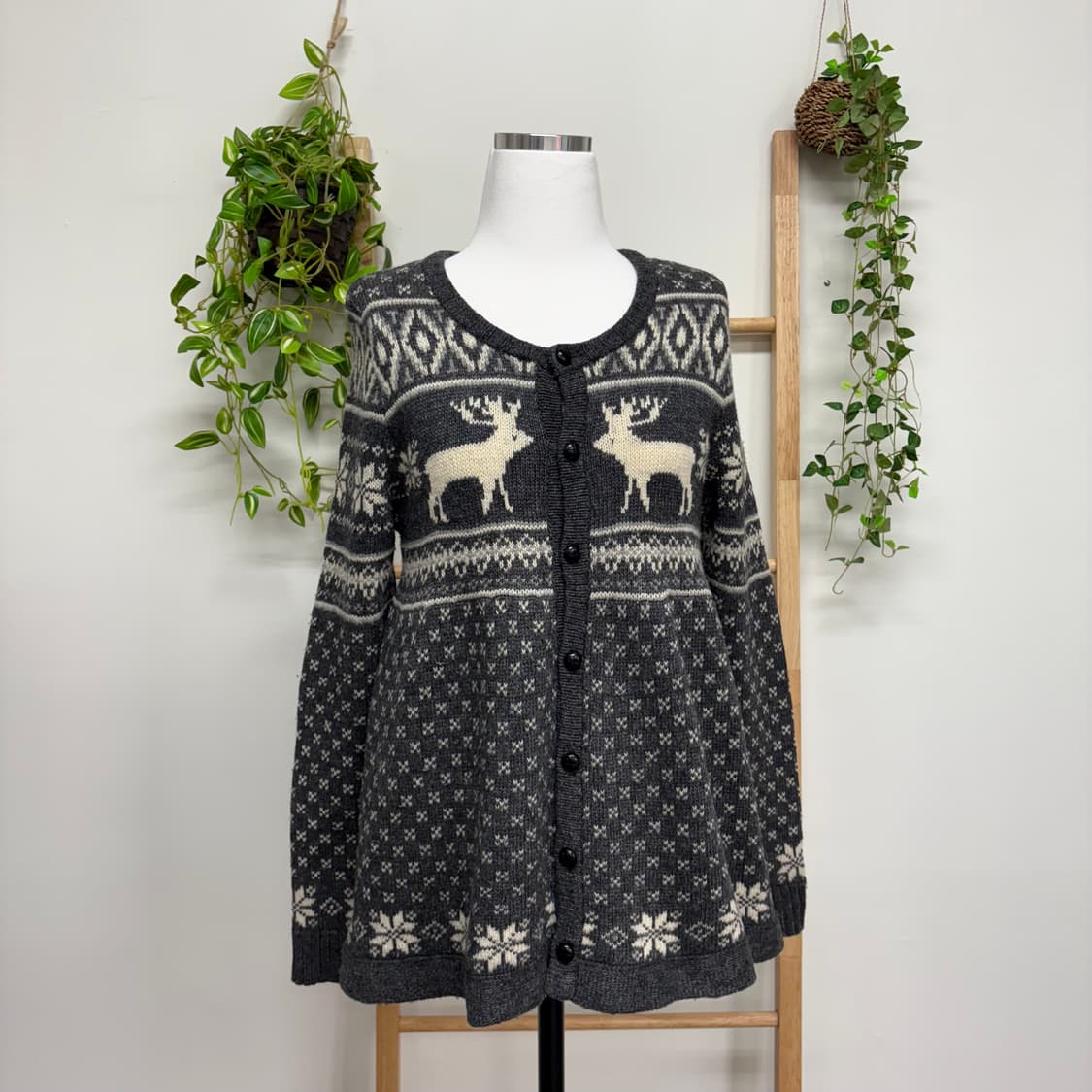 BEAMS HEART 빔즈하트/ 노르딕니트가디건 울가디건 페어아일가디건 상품이미지1