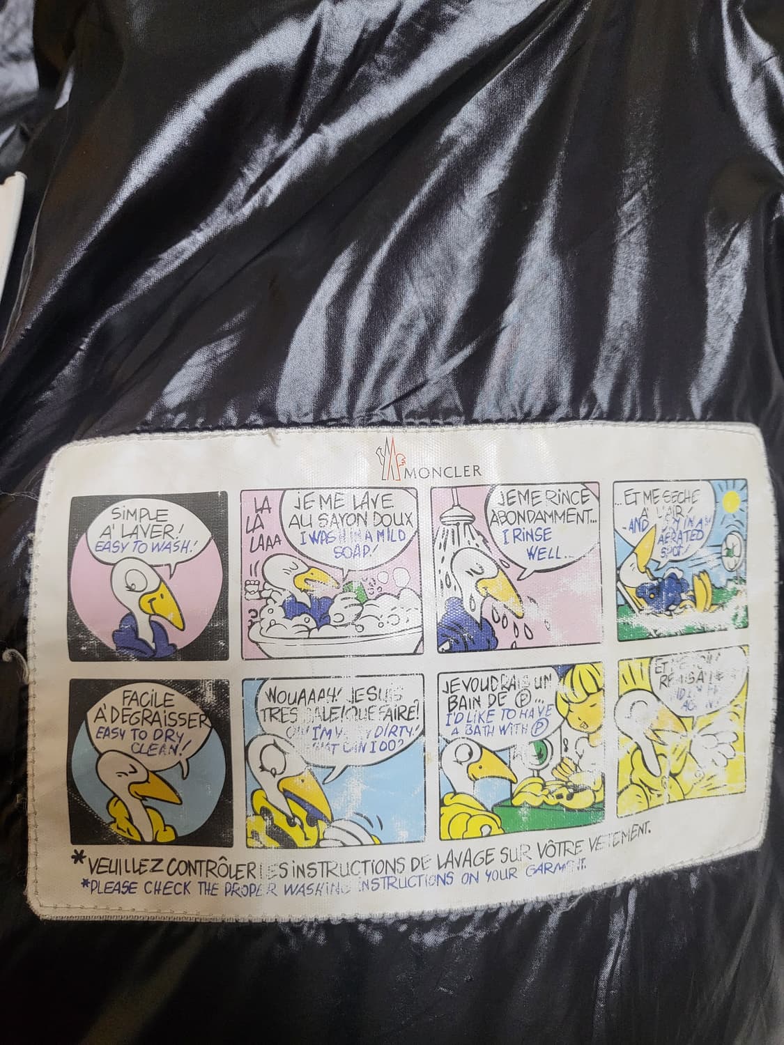 몽클레어 빅로고 블랙와팬 유광패딩 상품이미지7