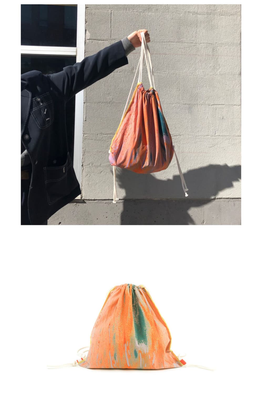 Rysm 리즘 오렌지 리버 스트링 백팩 짐백 상품이미지2