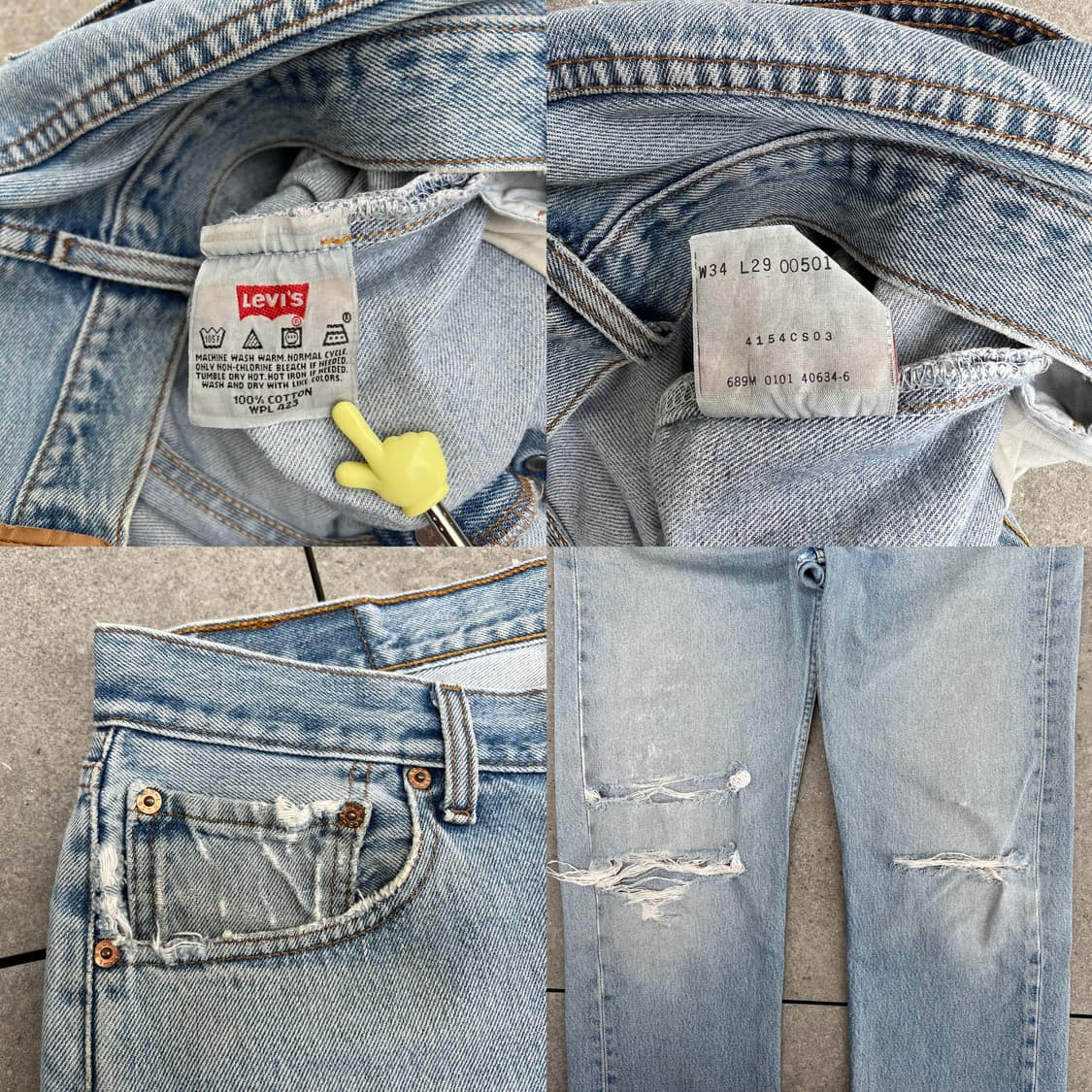 01년 빈티지 리바이스 501 W34 L29 상품이미지3