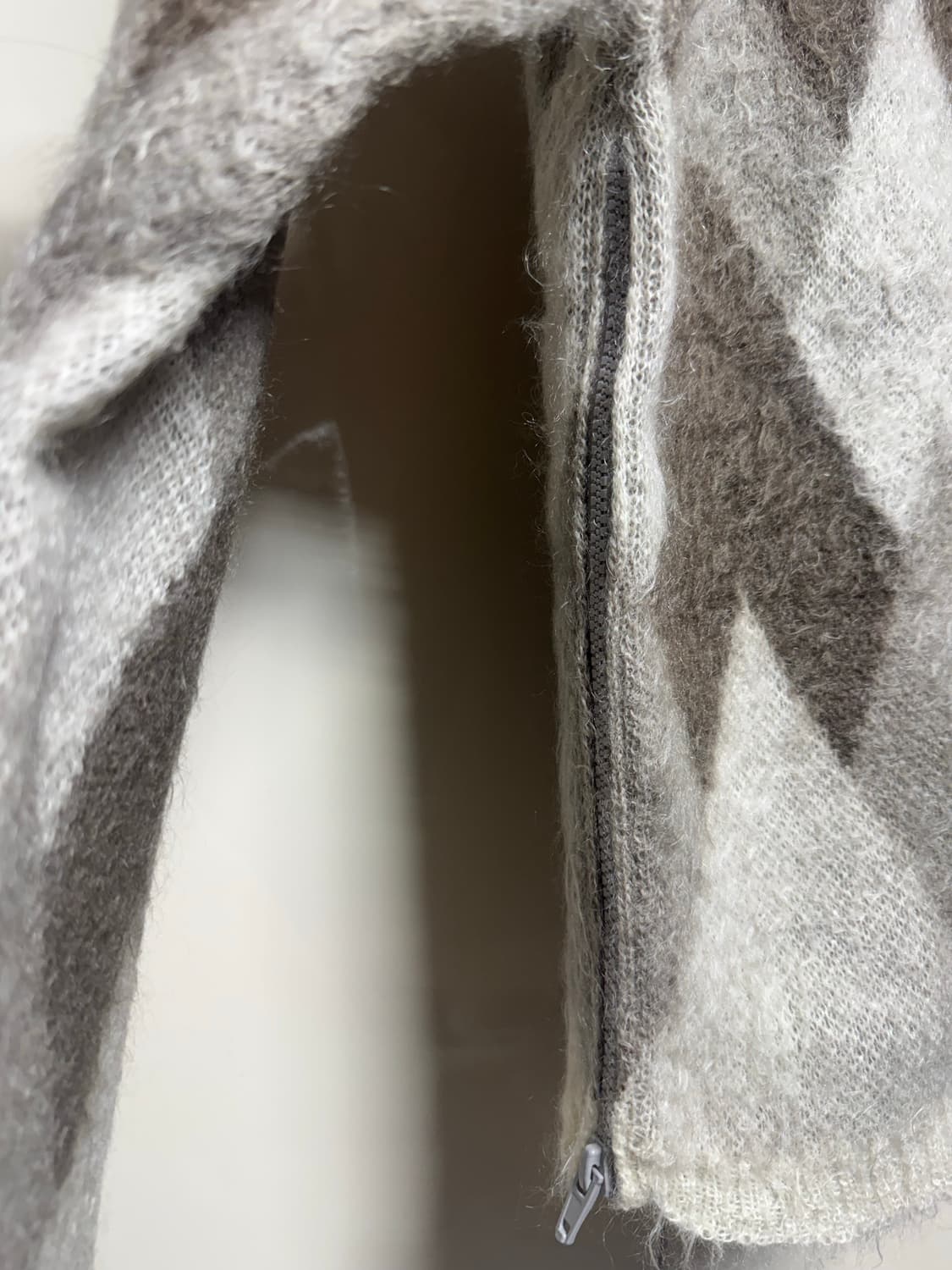 선시 12AW 모헤어 아가일 니트 상품이미지4