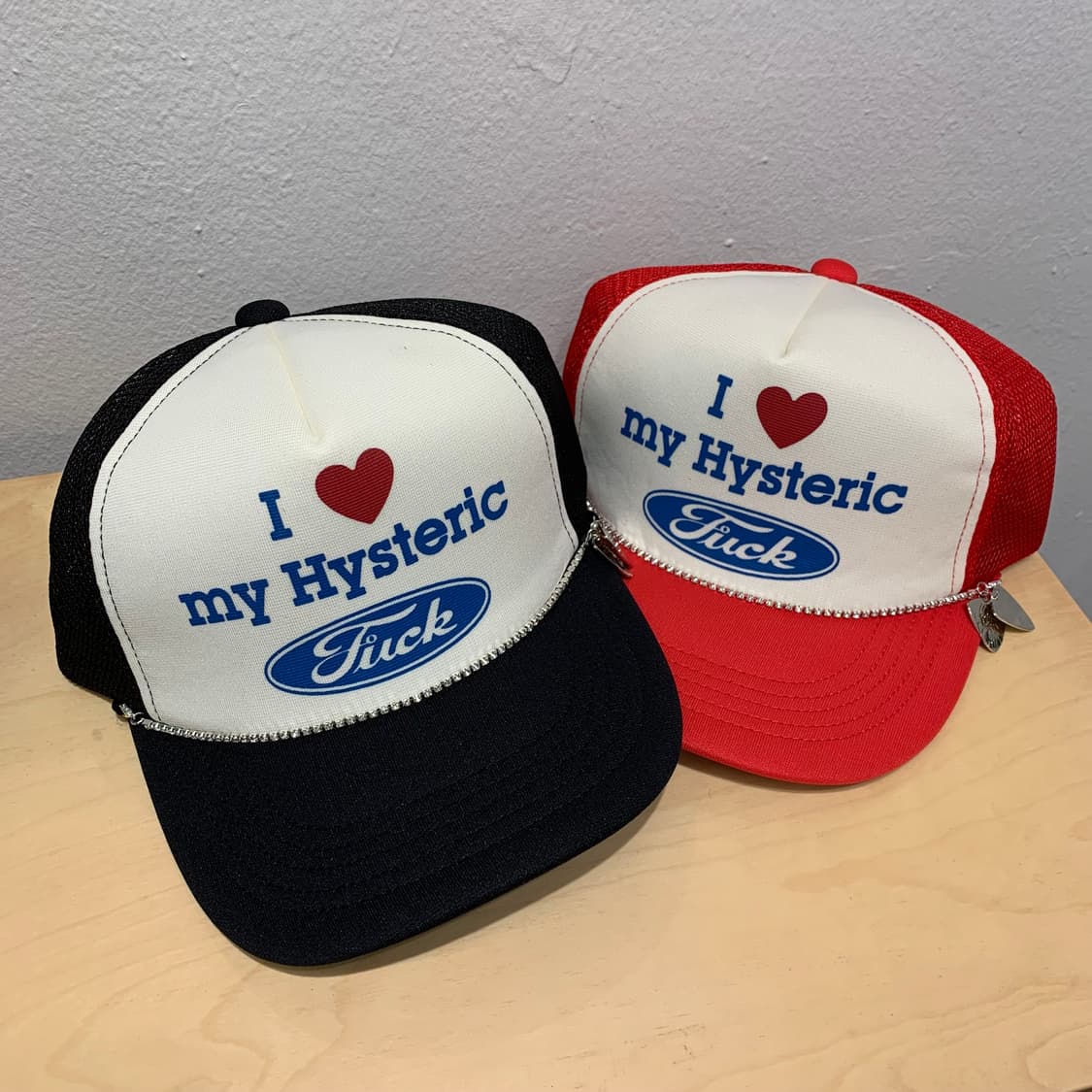 [F] 히스테릭 글래머 I ❤️ my hysteric 트러커캡 블랙 상품이미지7