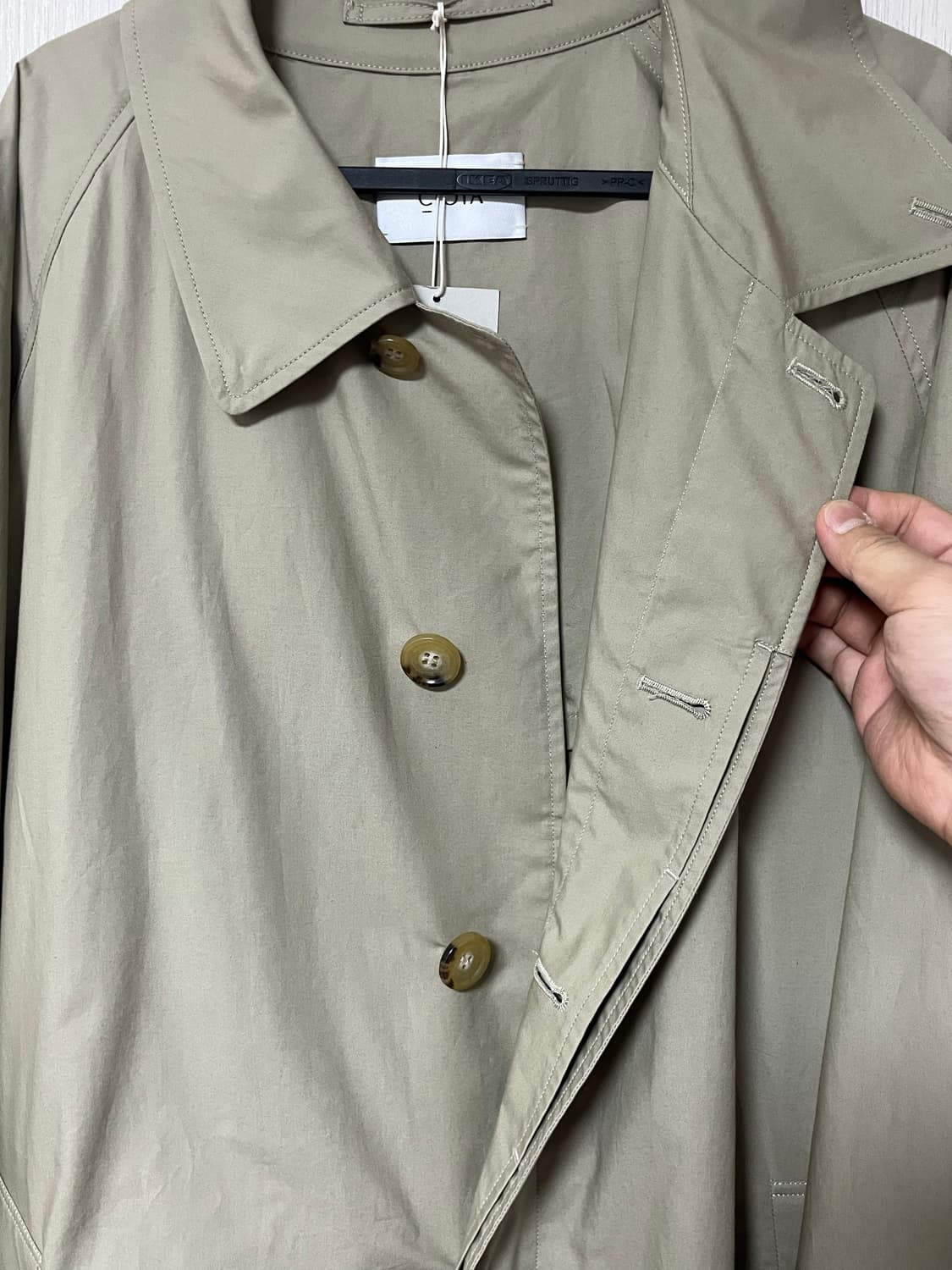 CIOTA 시오타 롱코트 베이지 6size 상품이미지3