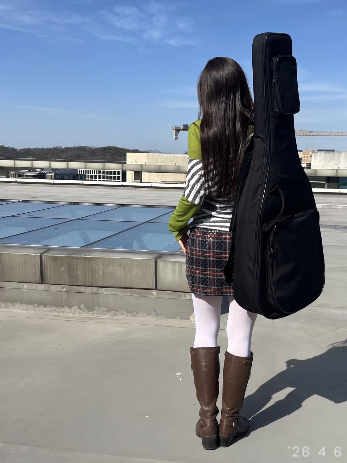 Sequin Plaid Skirt 세퀸 플레이드 스커트 상품이미지3