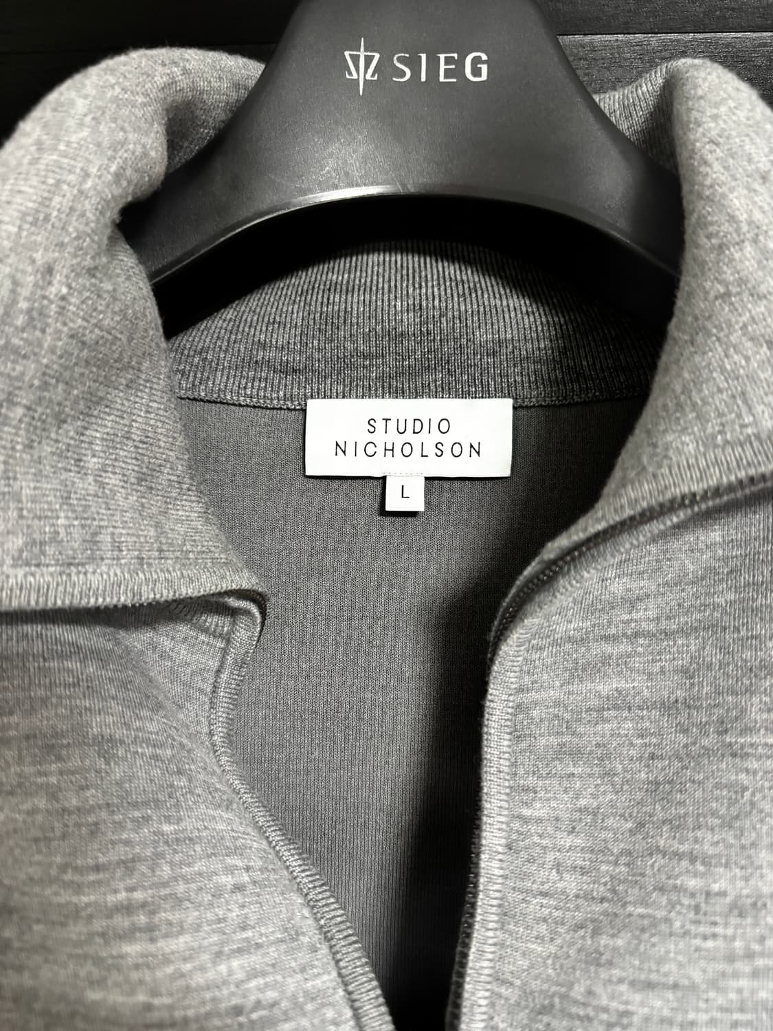 Studio Nicholson 반집업 메리노 울 니트 L 상품이미지2