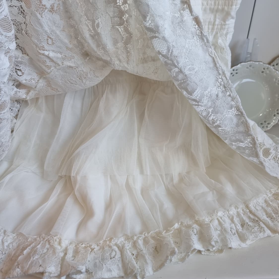 (리즈리사) Liz Lisa밀크레이스 퓨어 화이트 레이스 원피스 상품이미지6