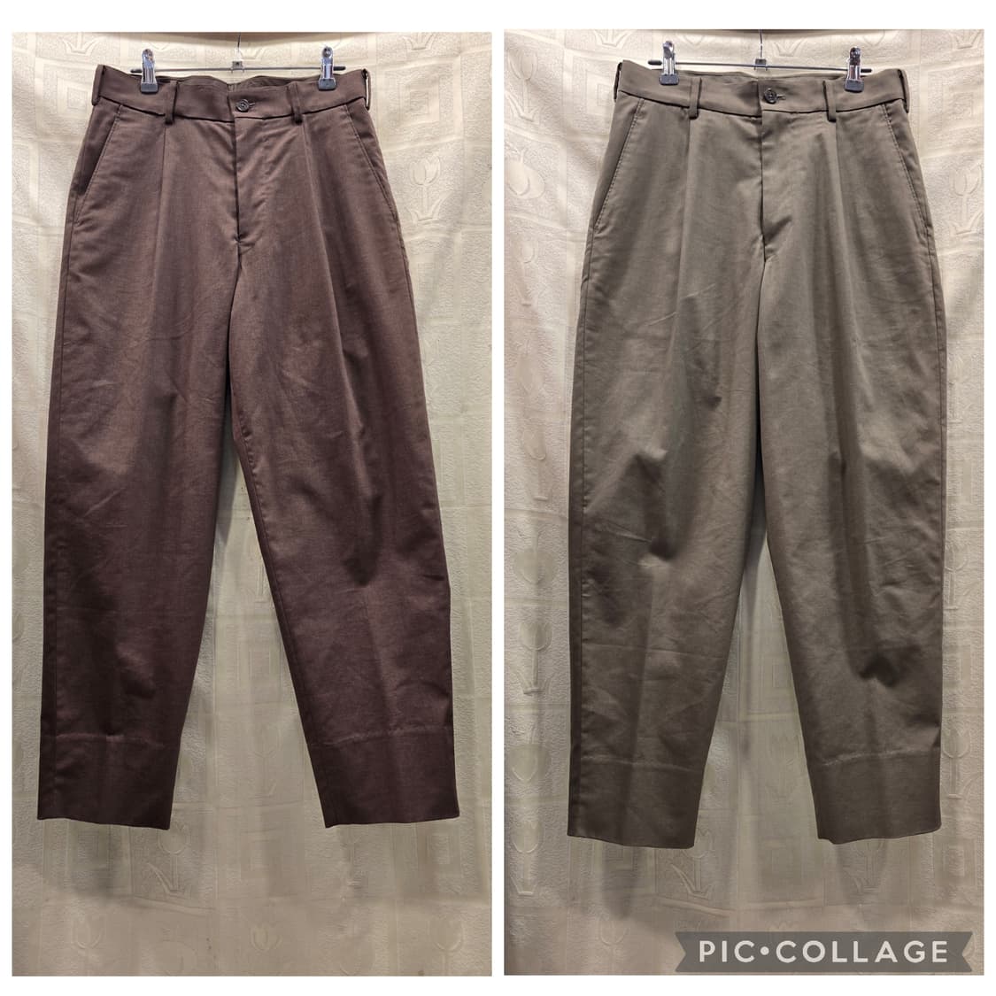 거의새거)유니클로 U 남성 와이드 피트 테이퍼드 팬츠 27~28 상품이미지1