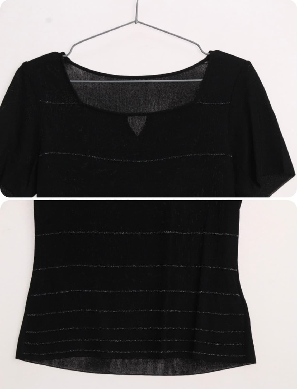 KARL LAGERFELD 빈티지 반팔 니트 상의 상품이미지2