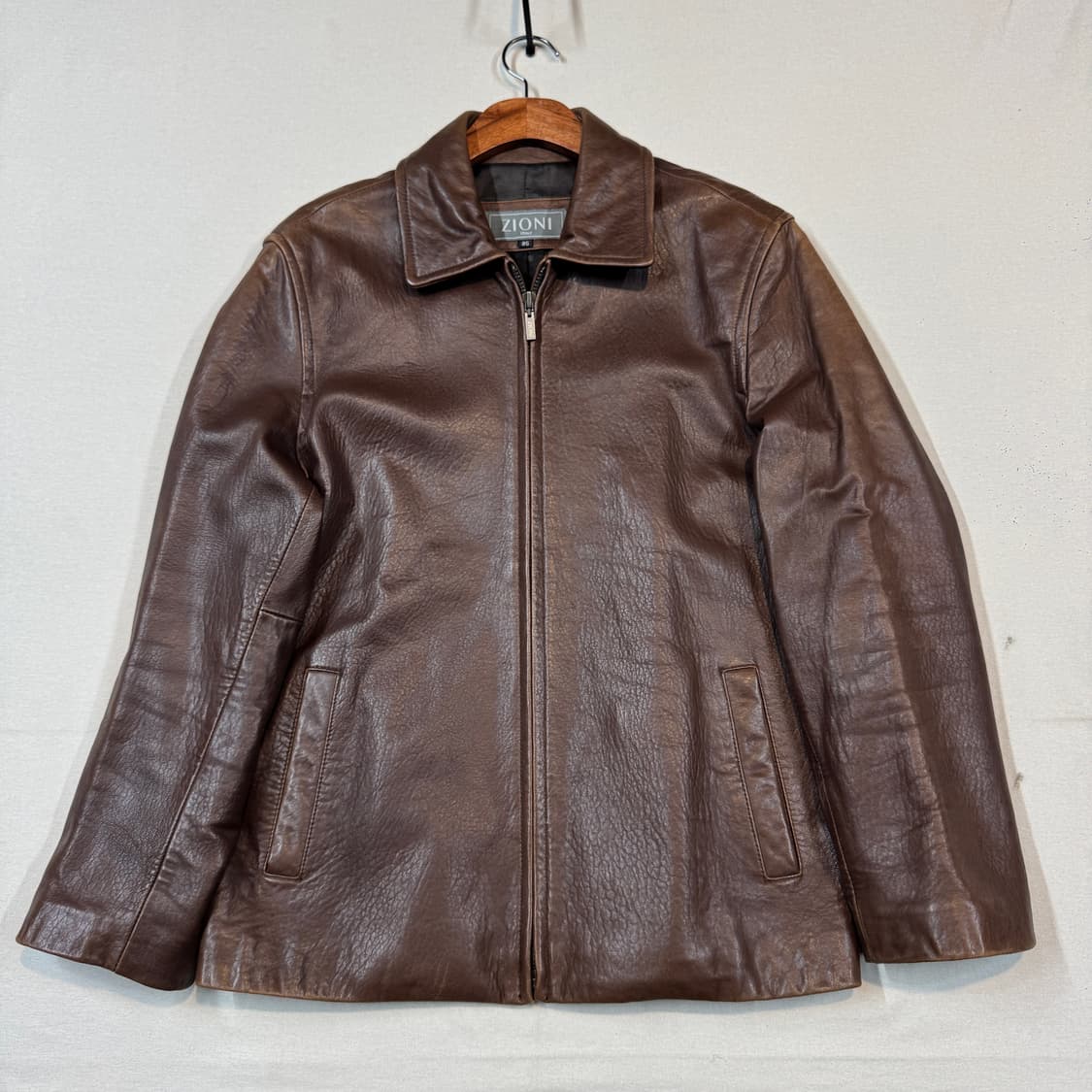 M) ZIONI 양가죽 자켓 브라운 상품이미지1