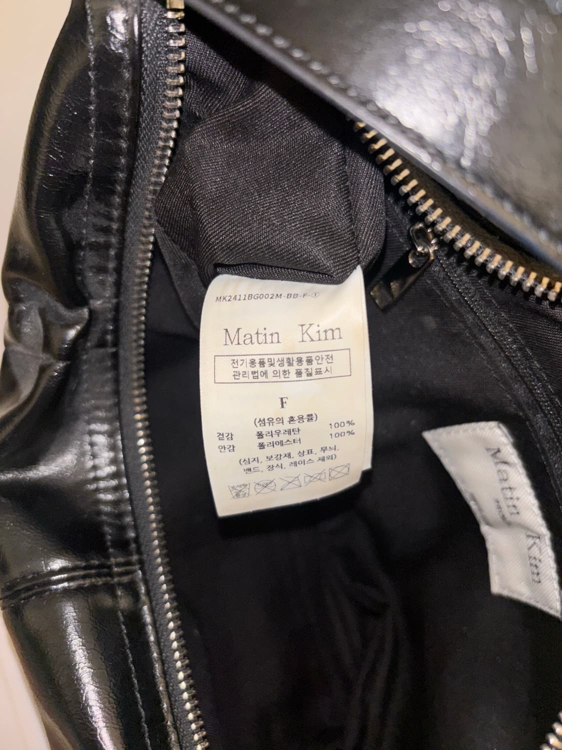 마뗑킴 하프 셔링 리본 라운드백 블랙 상품이미지5