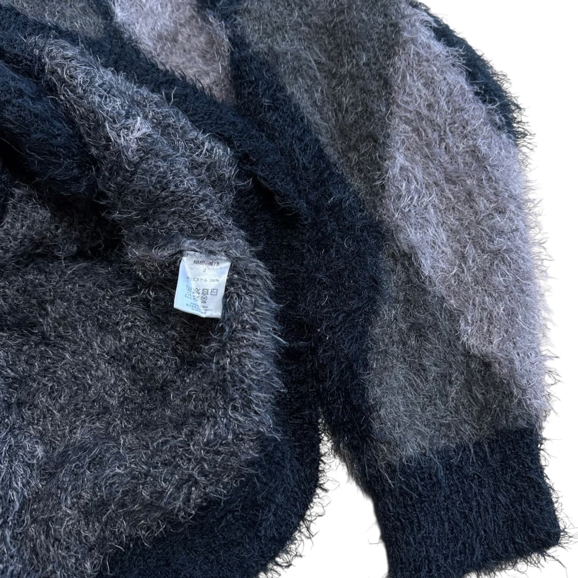 넘버나인 아가일 모헤어 가디건 상품이미지5