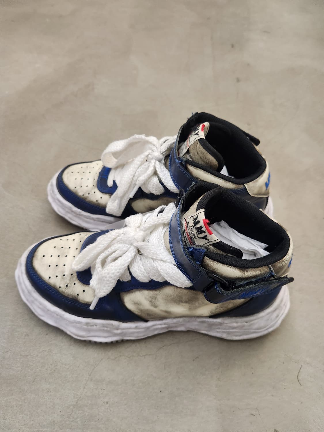 미하라 야스히로 웨인 브러쉬드 페이턴트 레더 하이 상품이미지7