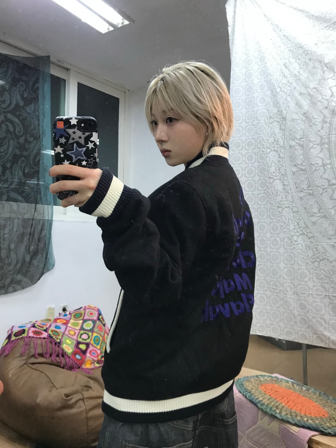 마자플라바 스트릿 기모 바시티 자켓  상품이미지3