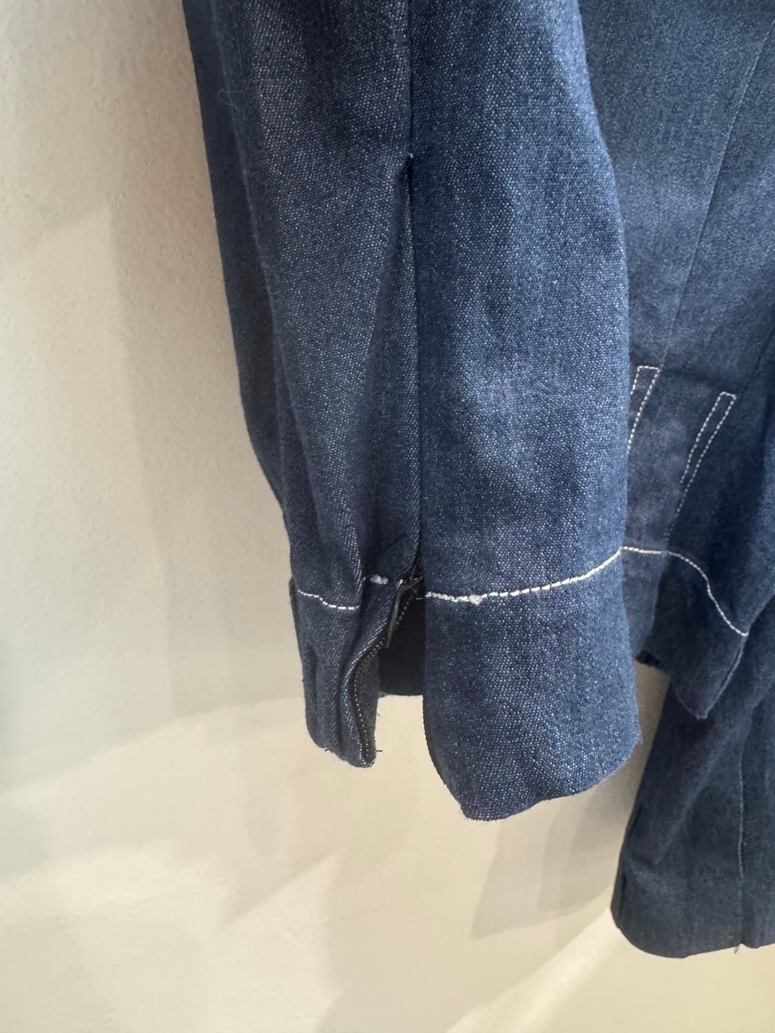 vintage 데님 퍼프소매 블라우스 상품이미지3