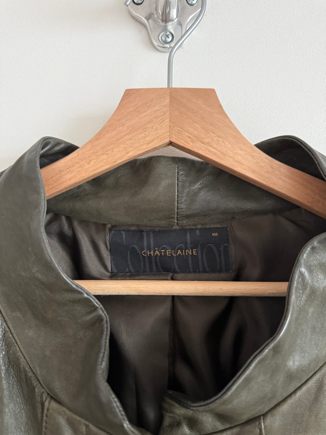 Pre owned 램스킨 레더 코트 상품이미지8