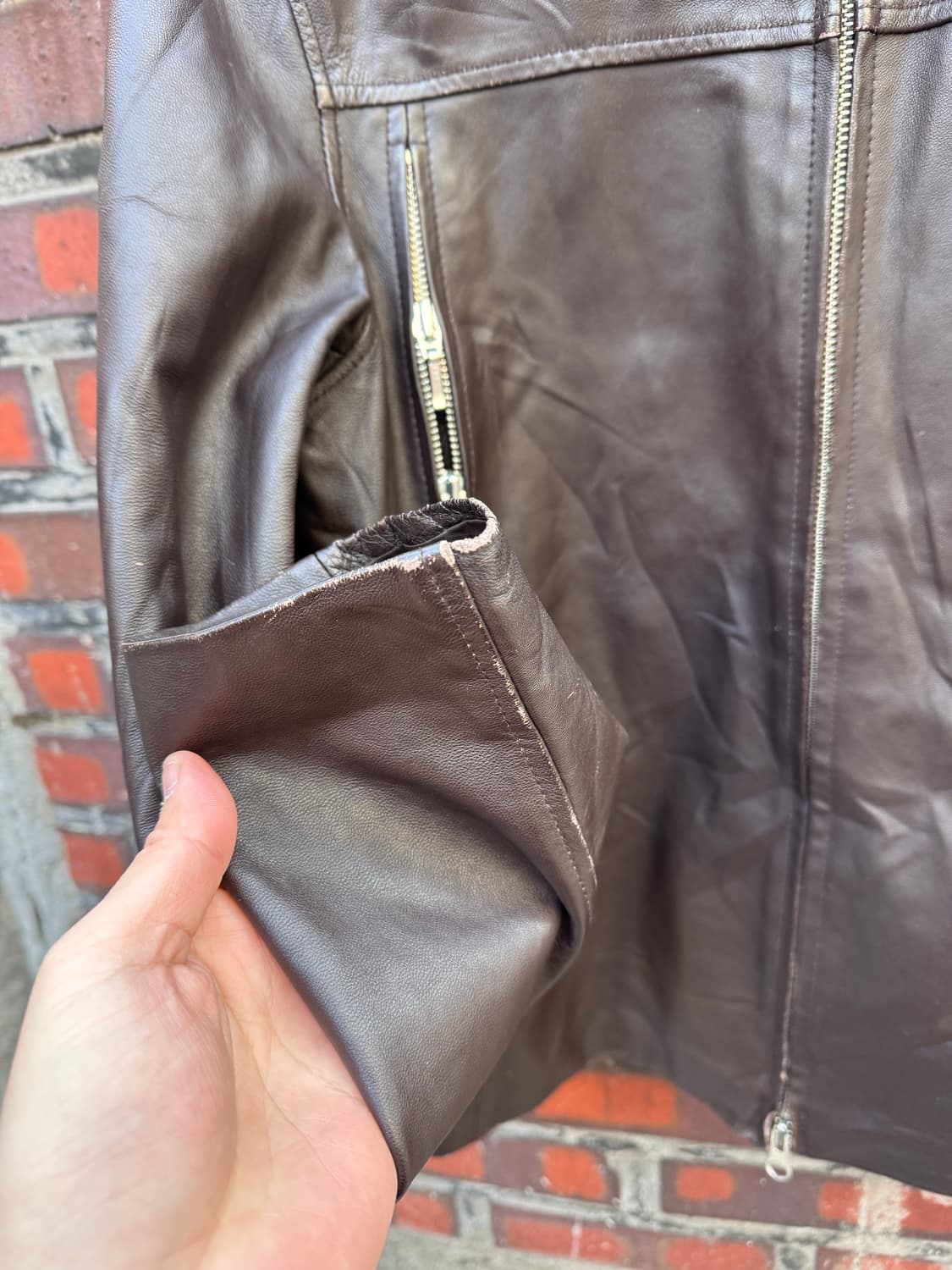 레이지블루 투웨이 램스킨 라이더 가죽자켓  상품이미지7