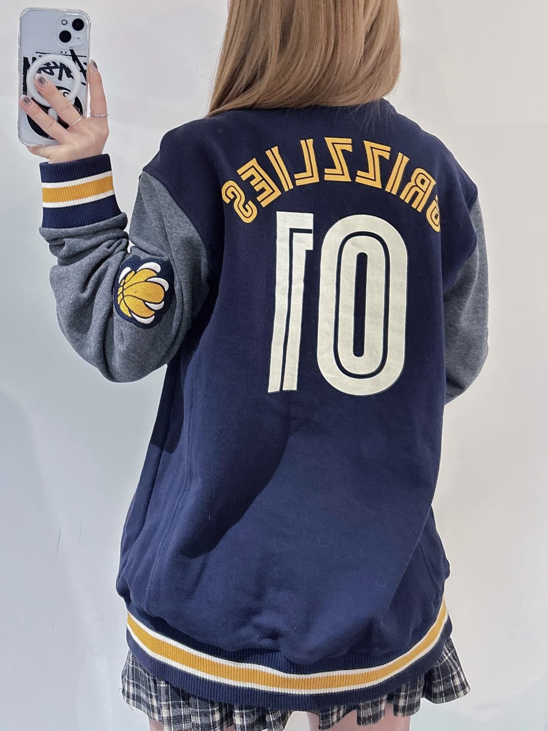 NBA 멤피스 그리즐리스 코튼 바시티 자켓 상품이미지3