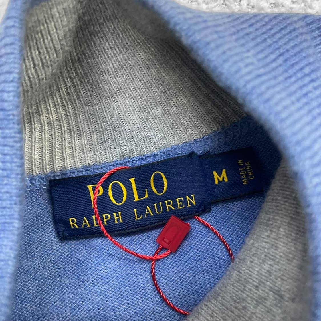 폴로 랄프로렌 포니 로고 니트 집업 소라 상품이미지3