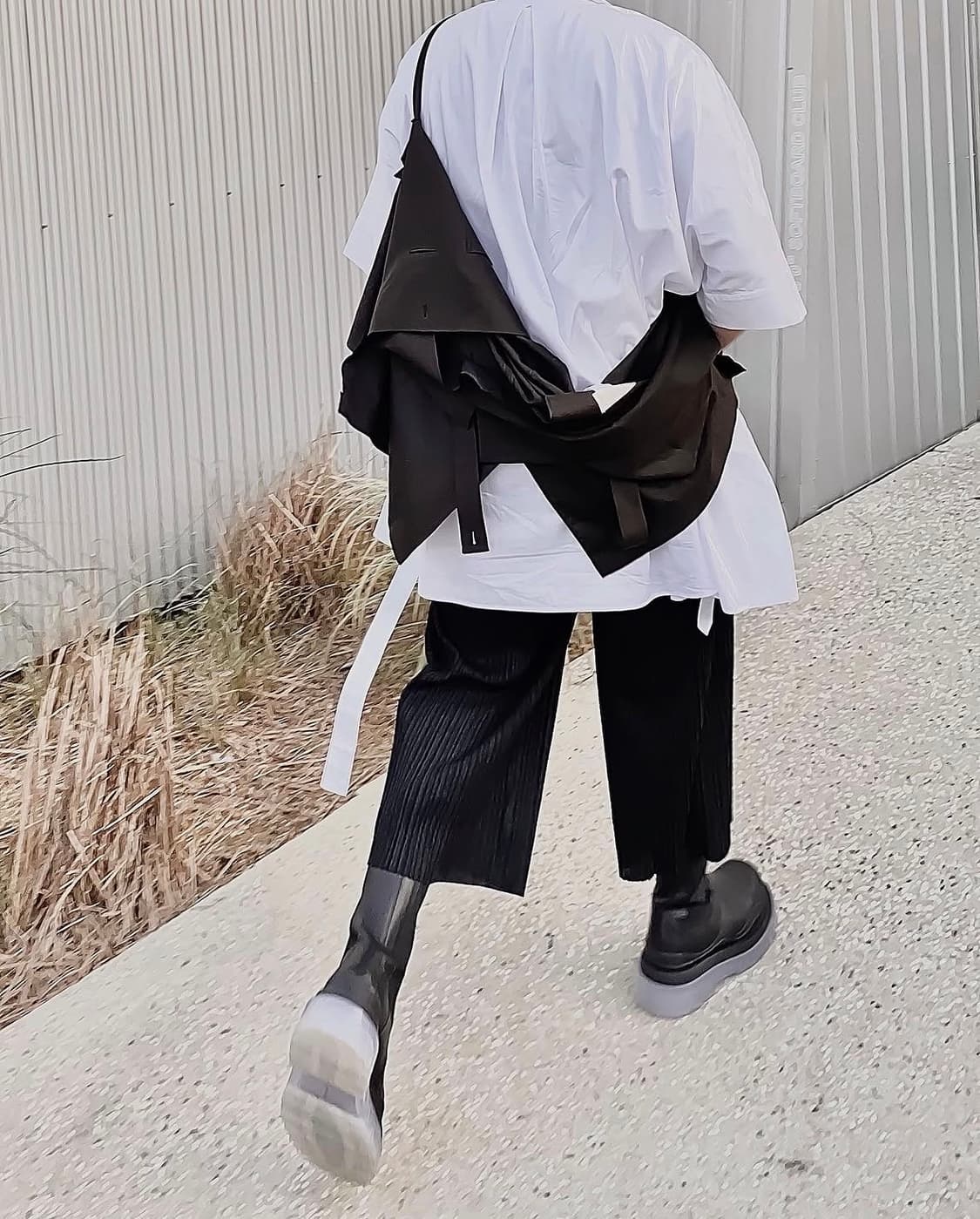 rbu - 오버 스트랩 레이어드 셔츠 상품이미지4