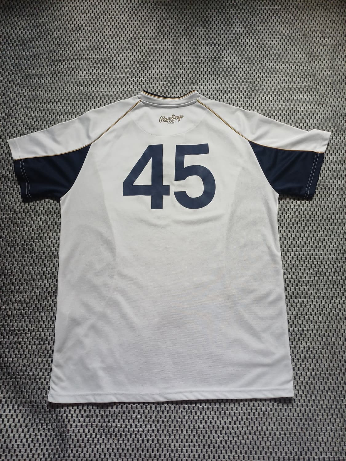 [2XL] 롤링스(Rawlings) 하프버튼 야구 유니폼 져지(국내생산) 상품이미지6