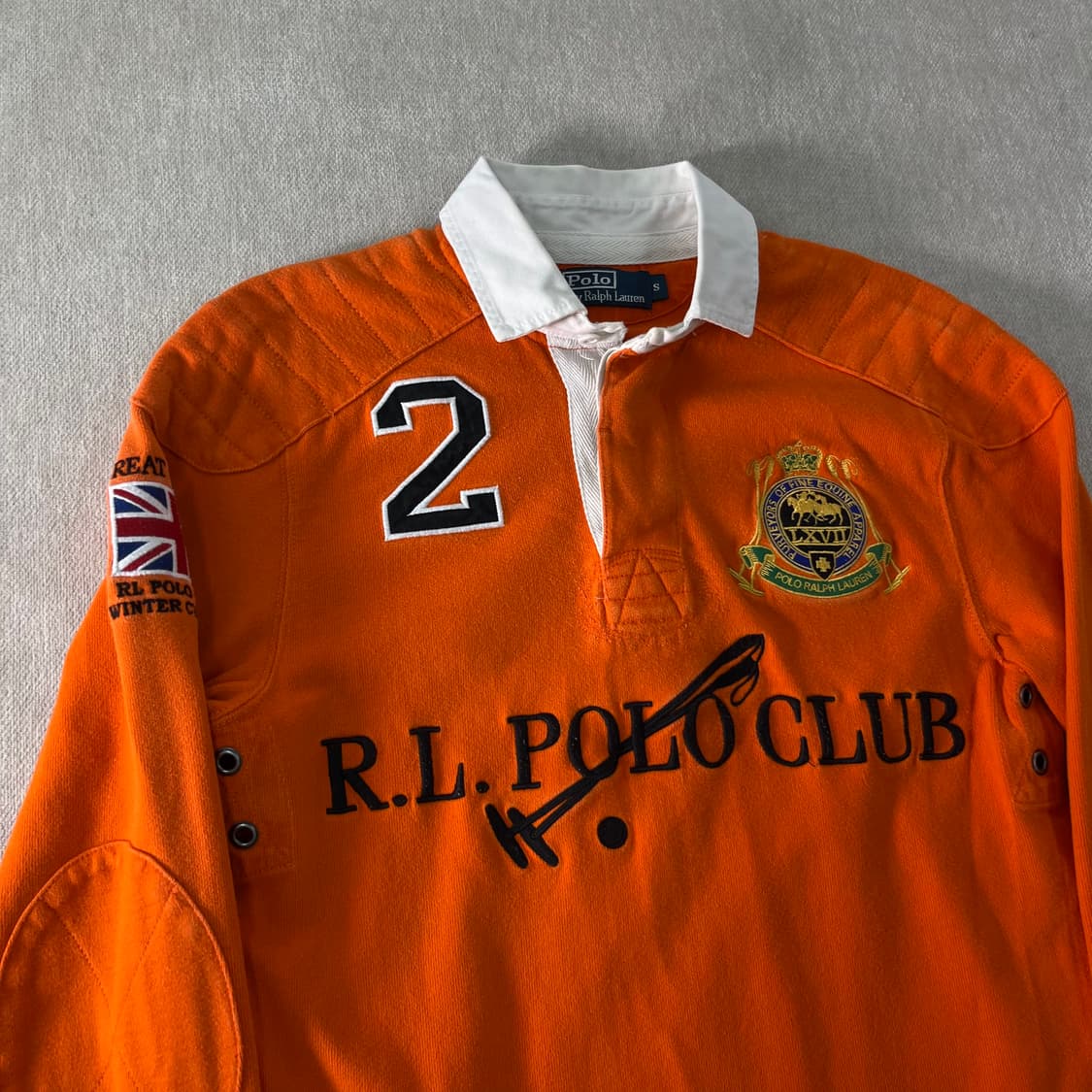 95 폴로랄프로렌 오렌지 P-C 브리티안 럭비티 상품이미지3
